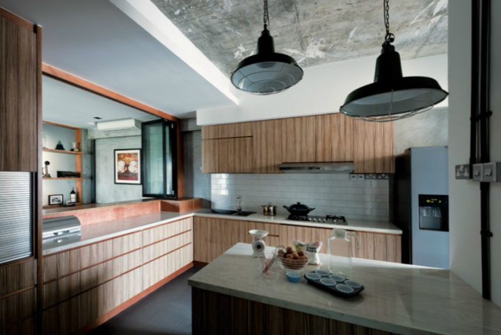 Interior With Organic Textures And Raw Finishes