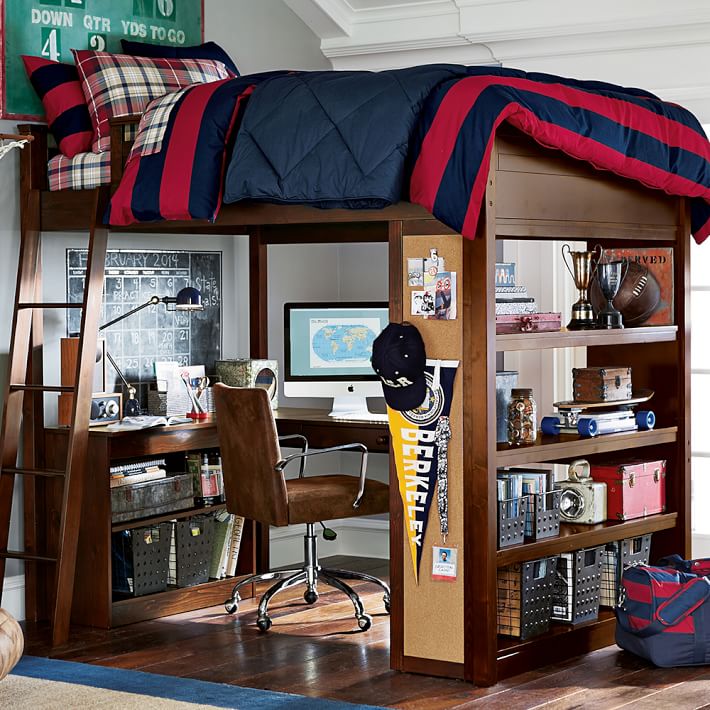 10 Best Loft Beds With Desk Designs, Bunk Bed With Table On Bottom