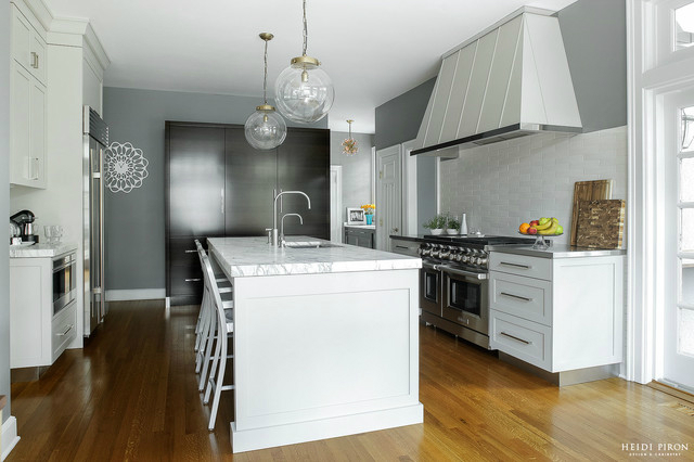 gray kitchen design idea 60