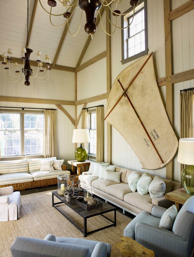  interiors are decorated with assemblage of warm textiles, vintage furnishings, and custom goods 