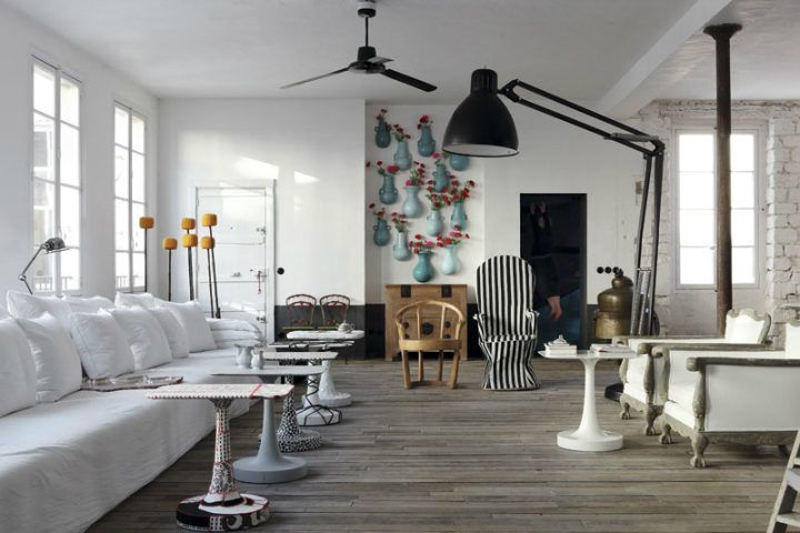 Paola Navone historical parisian eclectic apartment 