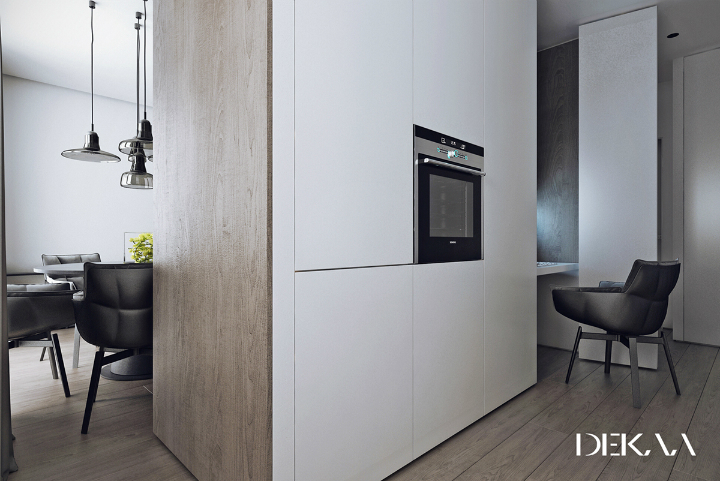 contemporary minimalist kitchen decorated with white marble worktop and backshplash 4