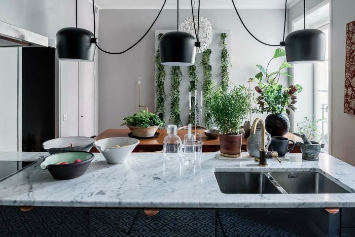 sophisticates eclectic Scandinavian apartment interior design 13