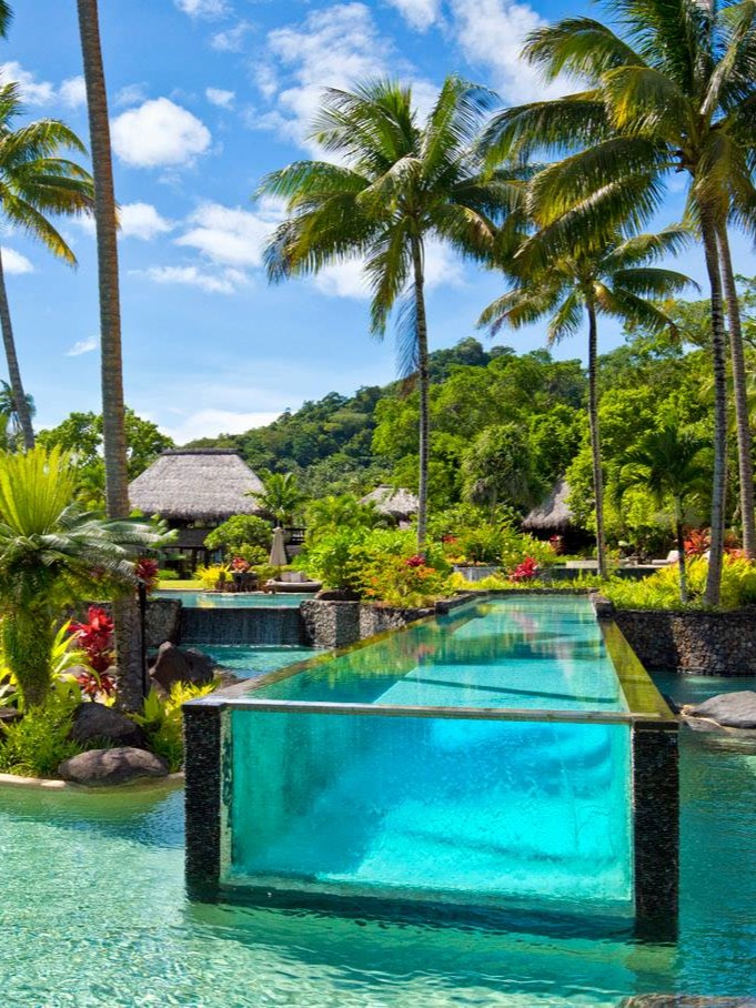 Laucala tropical most beautiful swimming pools