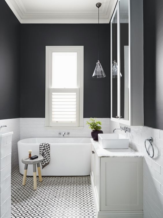 black and white bathroom idea 5