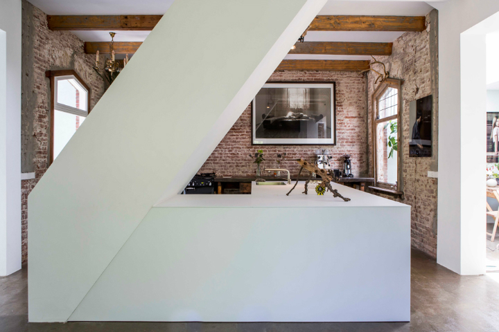 Exposed Brick Walls In A Modernized Interior by zw6 
