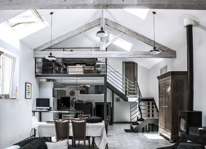 French Loft With Character 