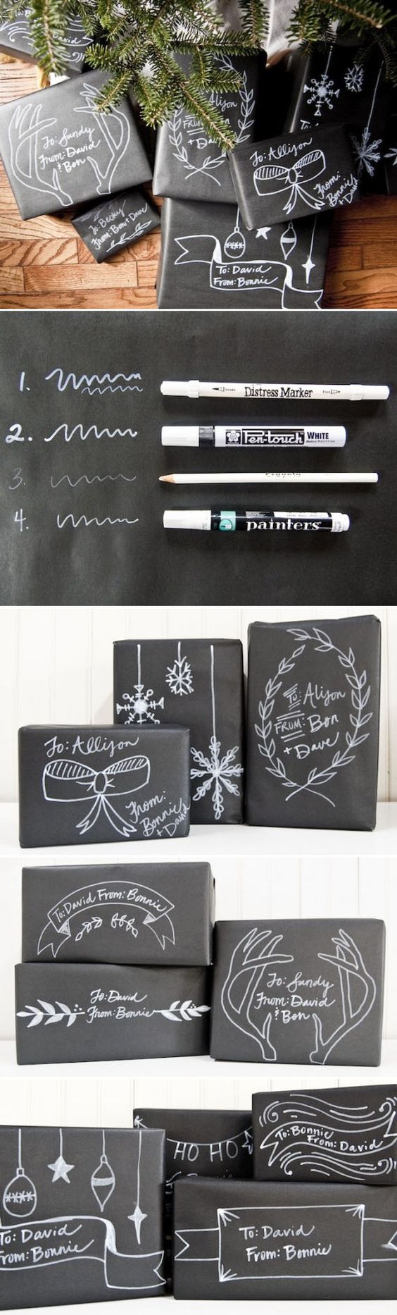Chalkboard Inspired Wrapping
