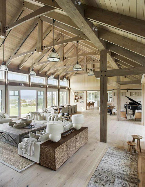 dream beach barn interior
