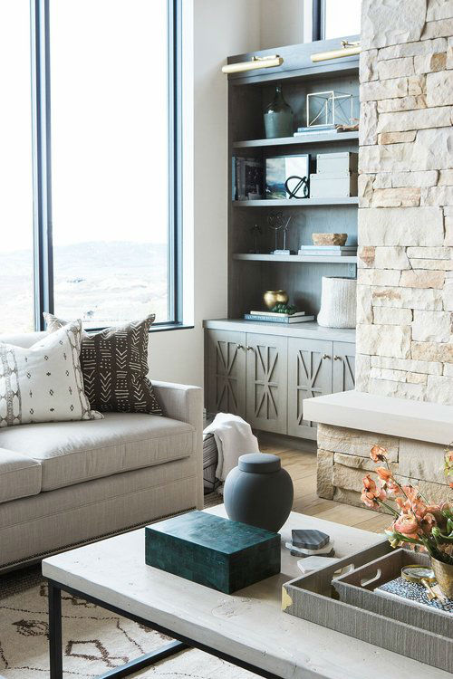 Rustic Meets Modern In Mountain Home Decoholic - Contemporary Mountain Home Decor