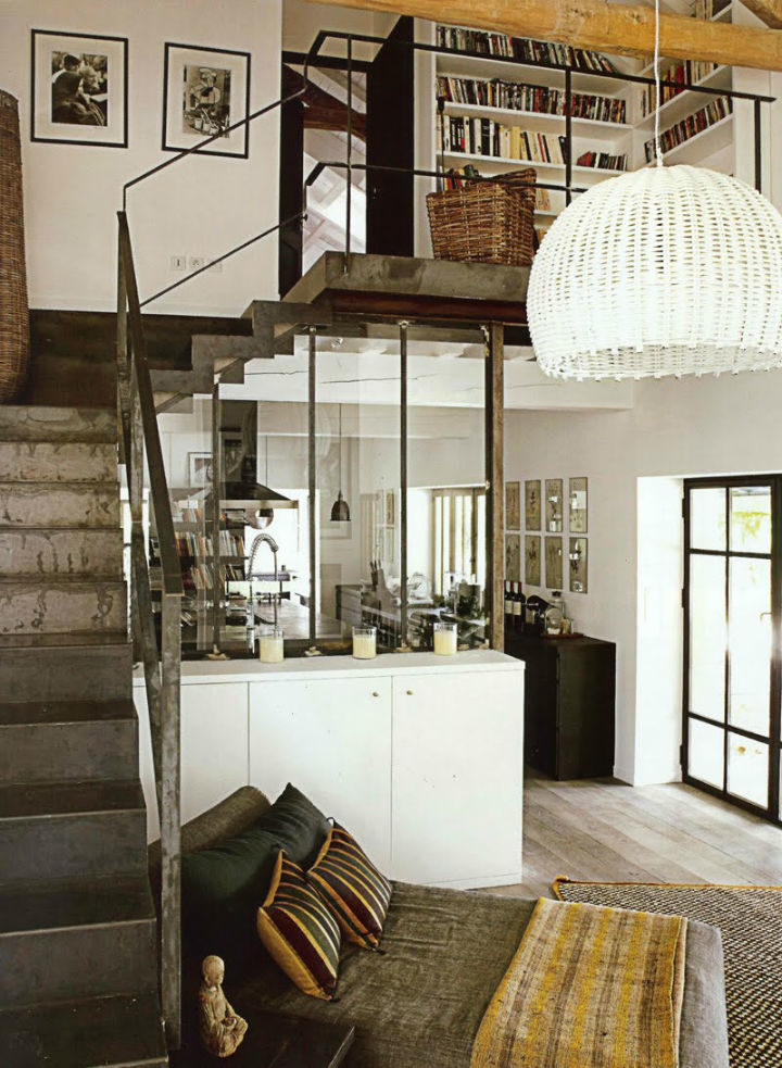 eclectic industrial home interior style