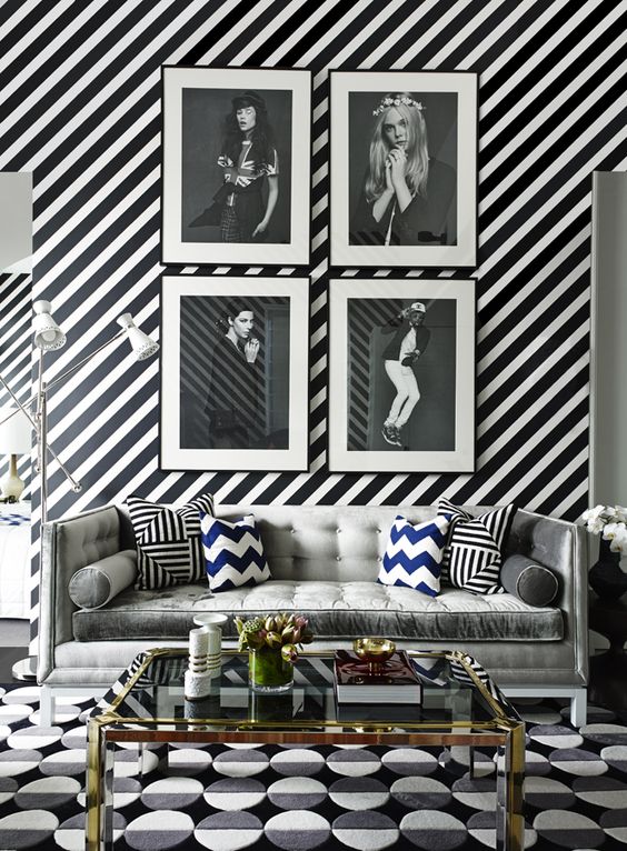 Black and White One-Bedroom Apartment