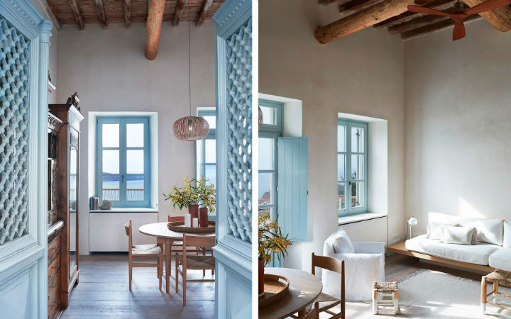 19th Century Greek House Has Been Carefully Restored To provide a London-based Family
