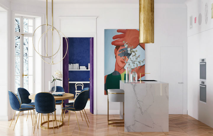 elegantly designed Parisian apartment by Crosby Studios  4