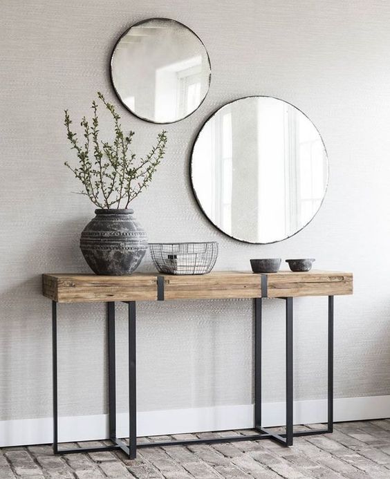10 Tips For Decorating Your Entryway, Sofa Table With Mirror Above