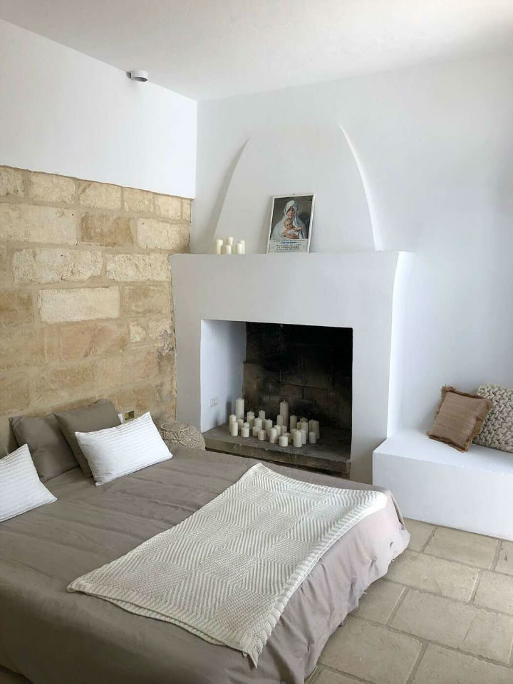 island mediterranean house interior bedroom