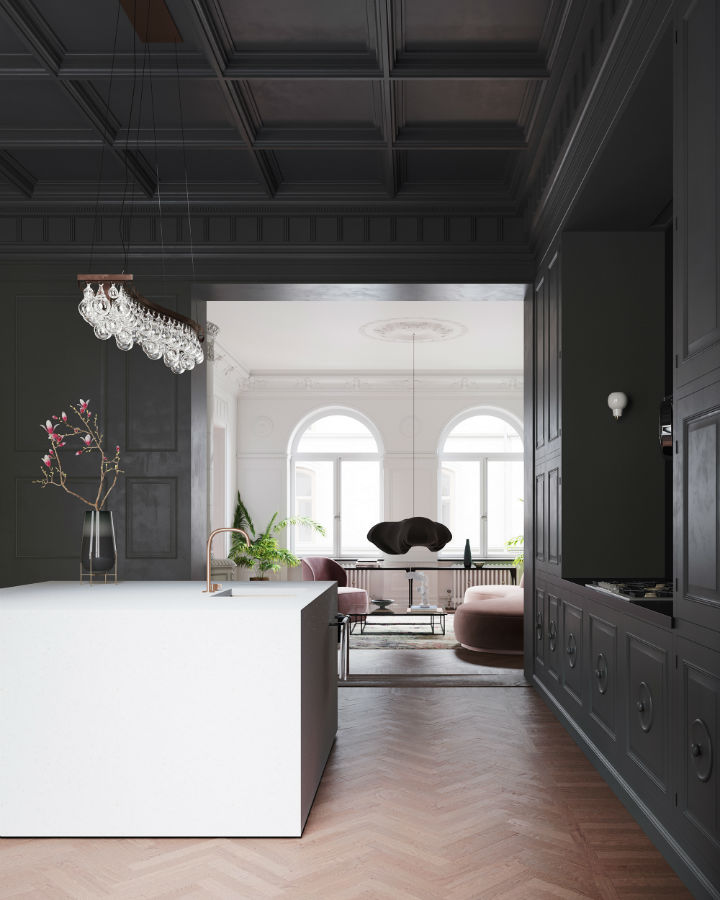 Scandinavian Contemporary interior design To a Classic Space 3