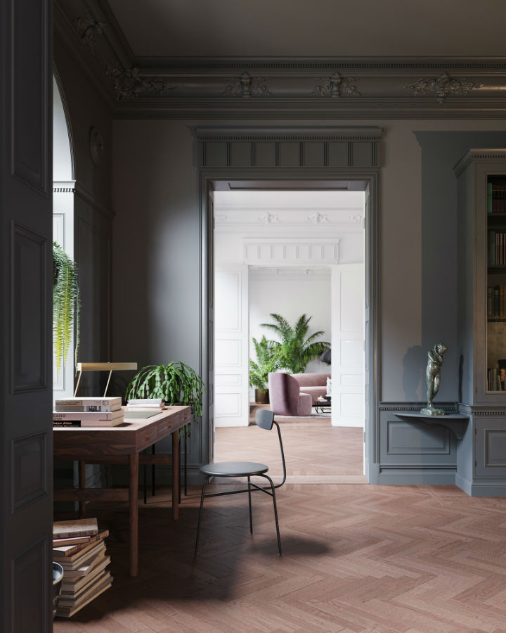Scandinavian Contemporary interior design To a Classic Space 4
