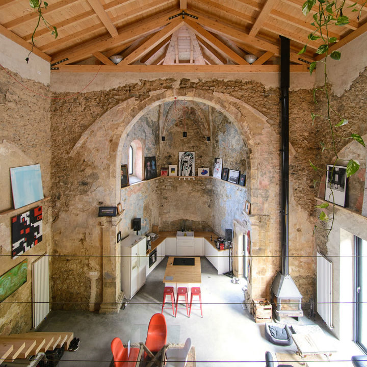 Historic Stone Church Turned Into a Modern Home