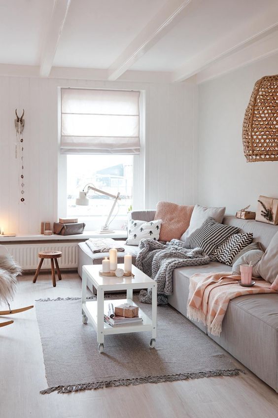 How To Decorate A Grey And Blush Pink Living Room Decoholic