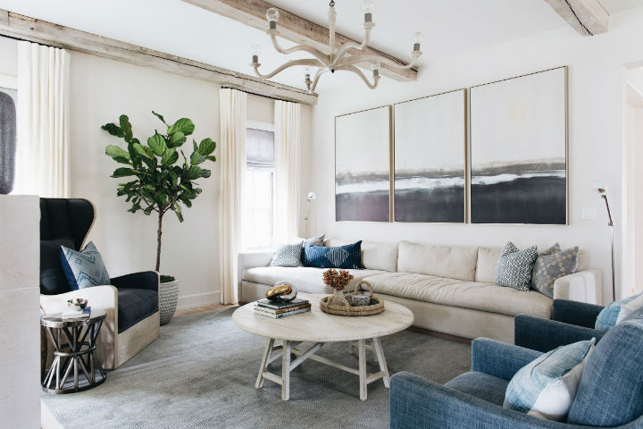 transitional living room design idea