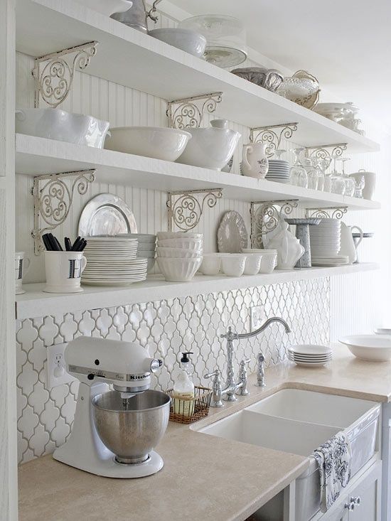 A Farmhouse White Kitchen Makes Coming Home Special