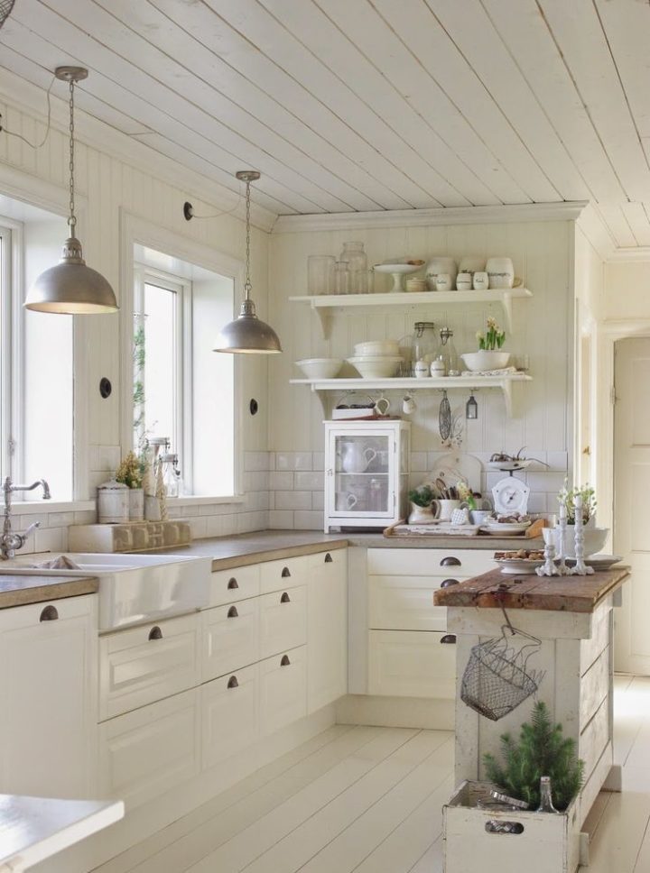 a white kitchen