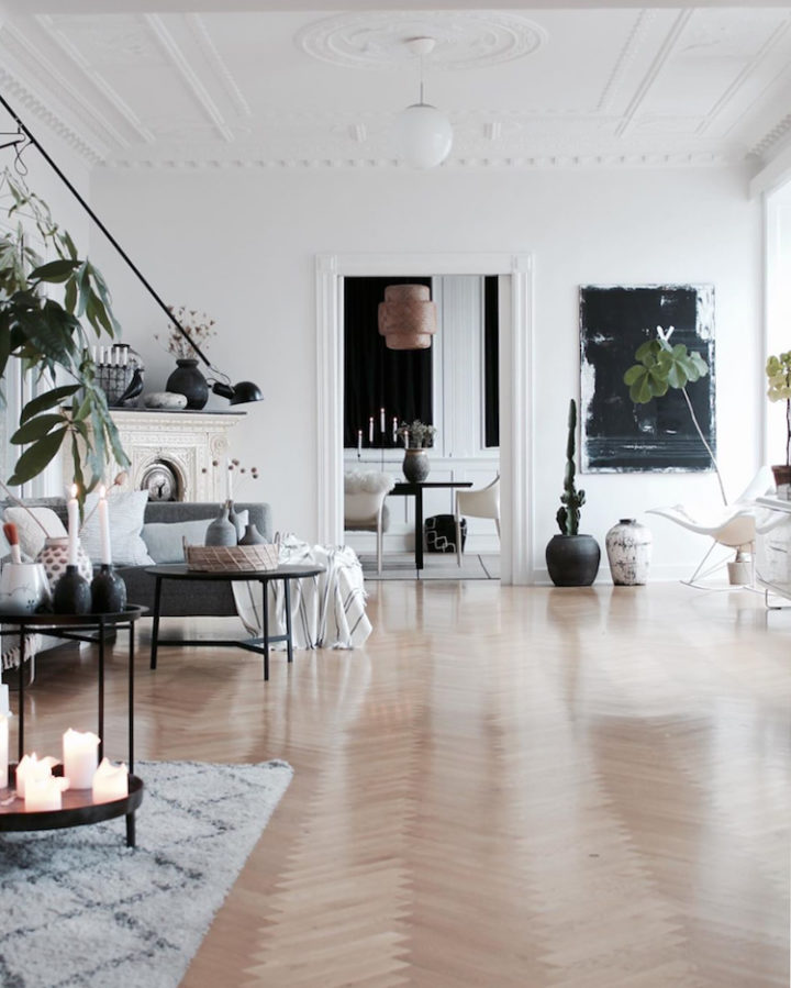 stylish home decor in white
