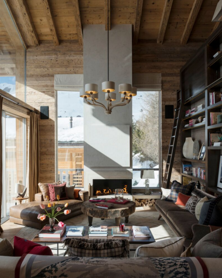 wood living room 