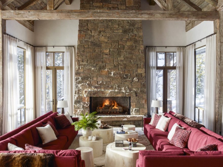 Modern Rustic Chalet With Bold Colors
