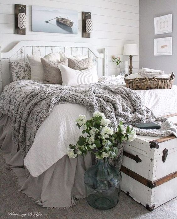 double bed with pillows