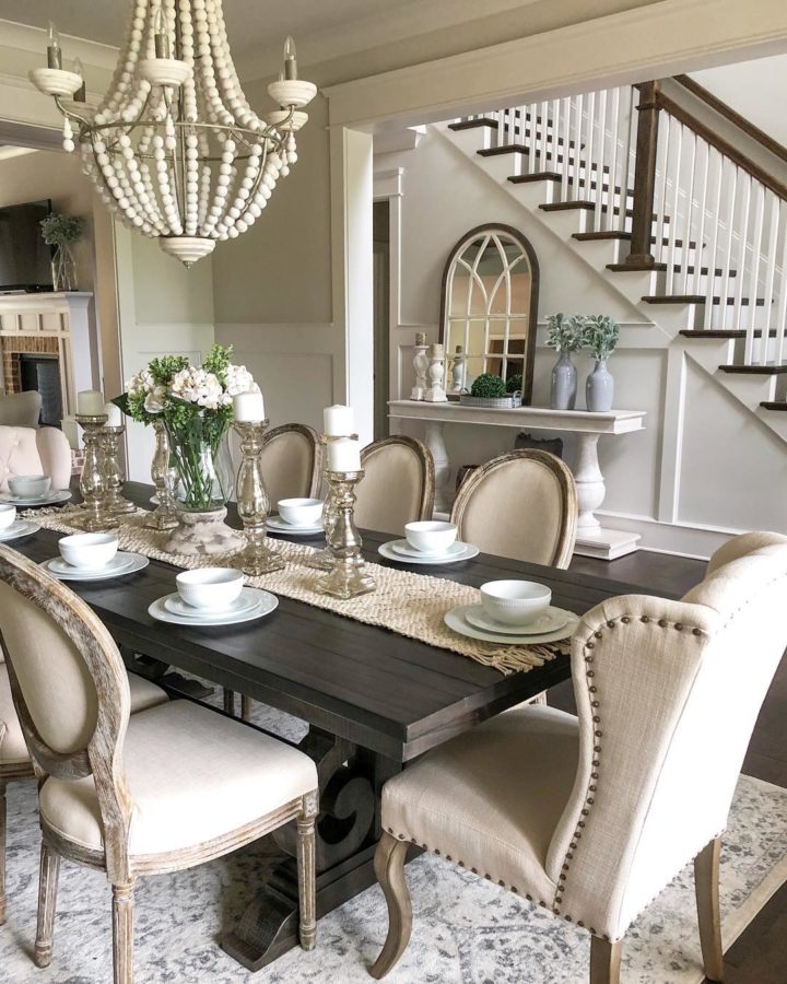 French country chic dining room