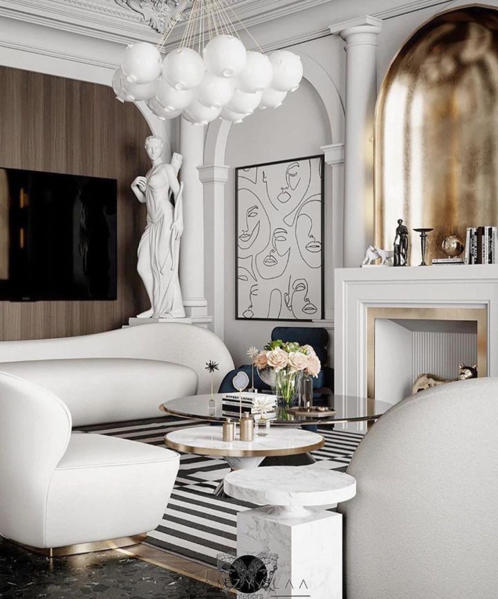 elegant living room wall decor