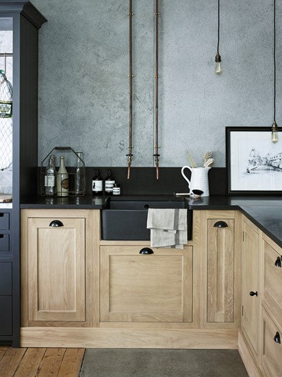 Innovative gray kitchen 