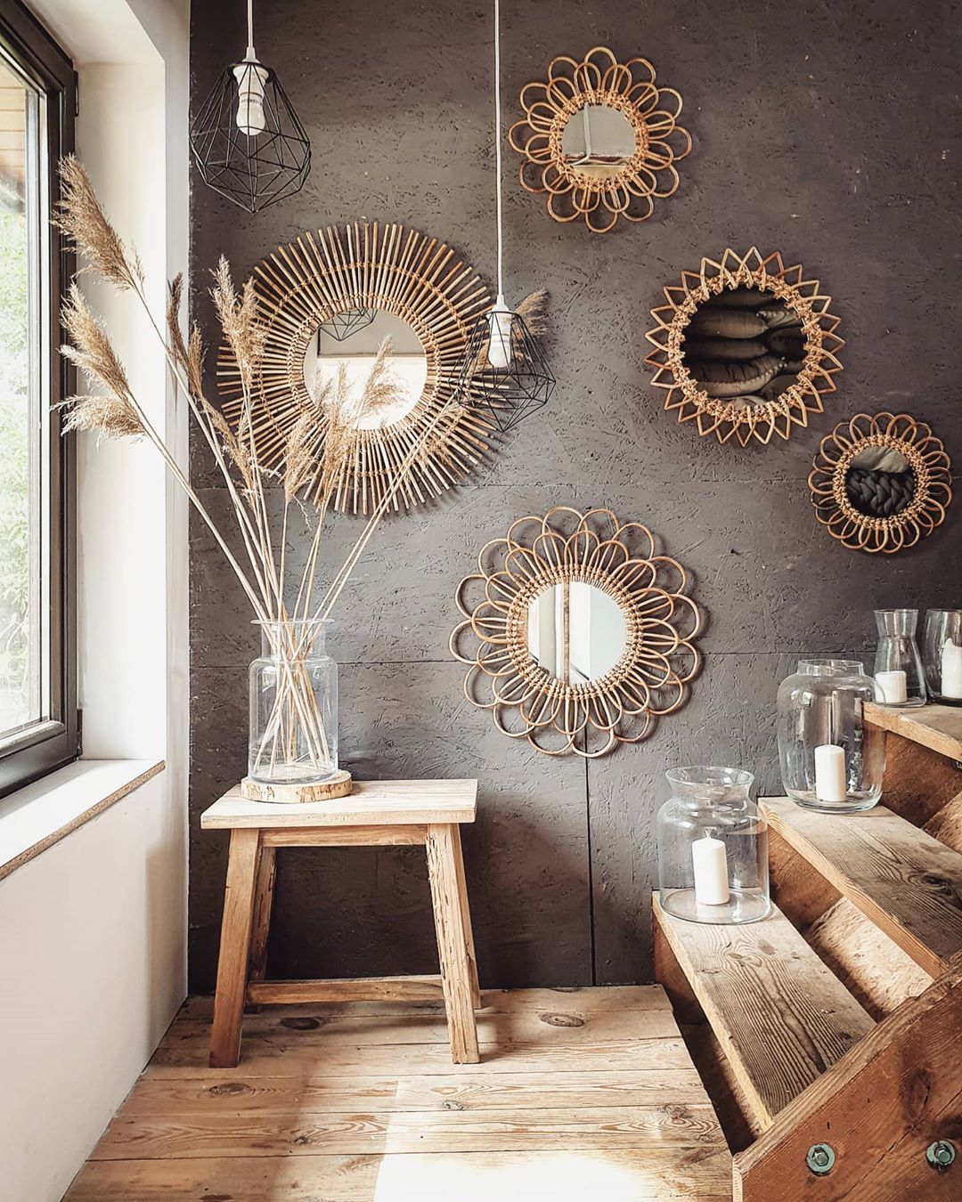 Contemporary Octagonal Decorative Wall Mirror | Chairish