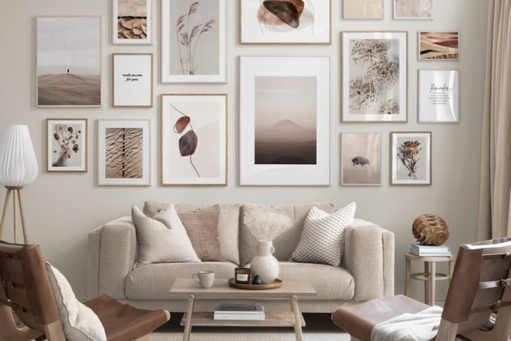 earth color living room design idea