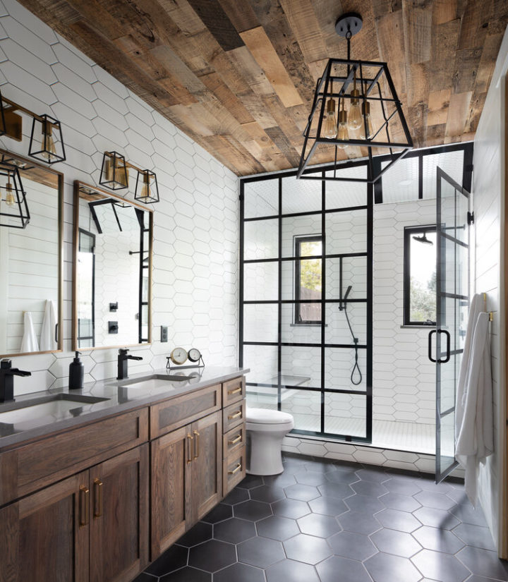 black-white-and-wood-bathroom-with-walk-in-shower-1