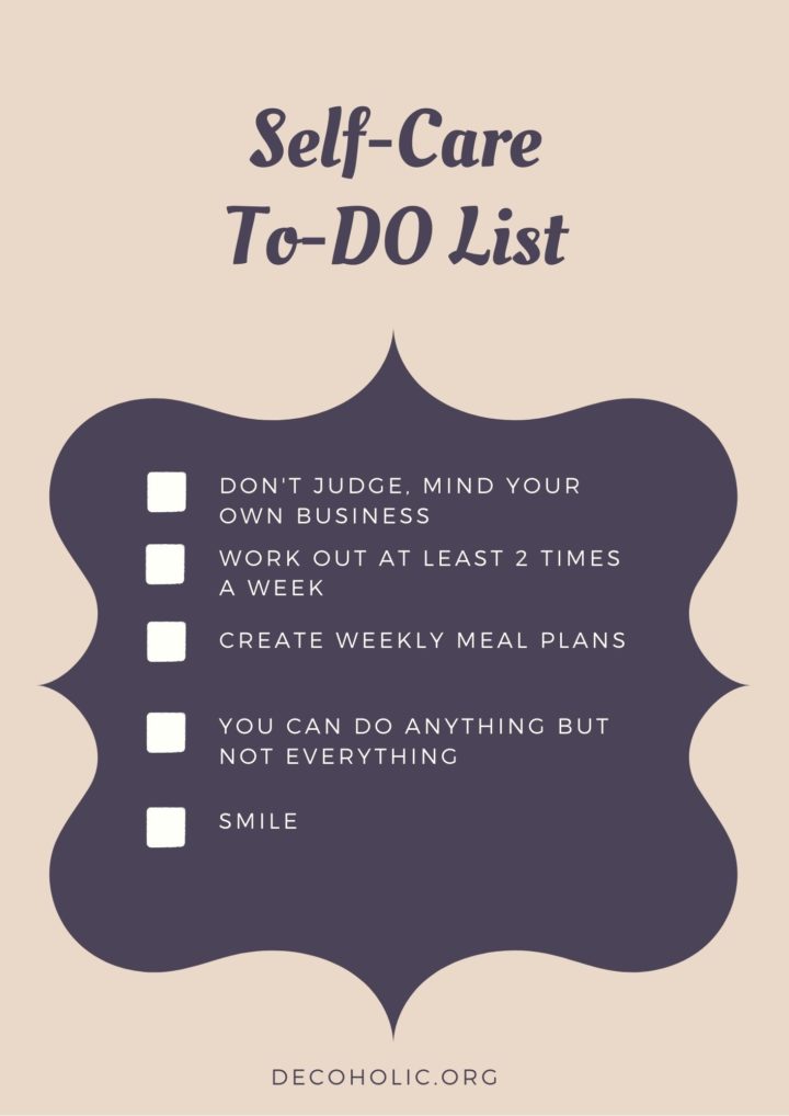self care to do list
