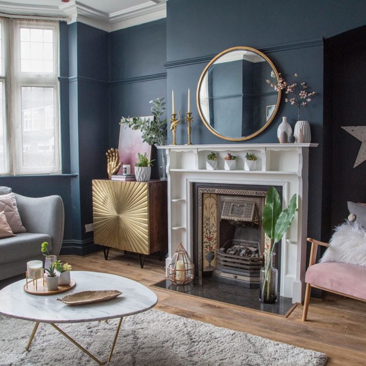 dark-blue-paint-living-room