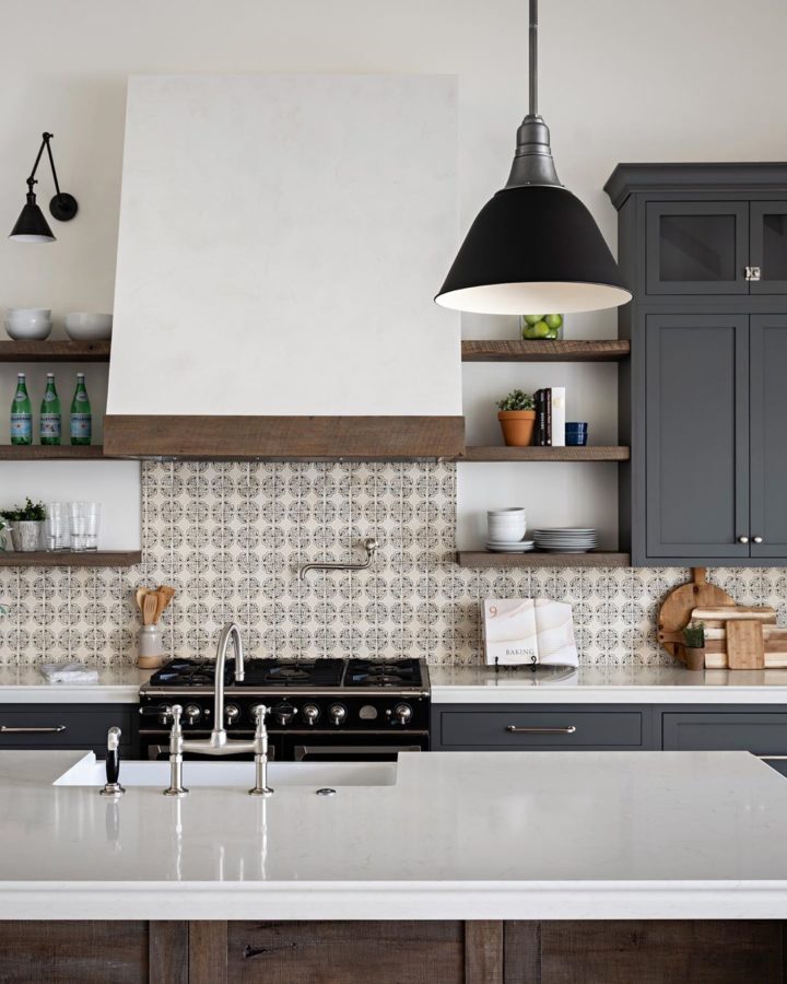 dark-grey-kitchen-with-dark-wood-open-shelves