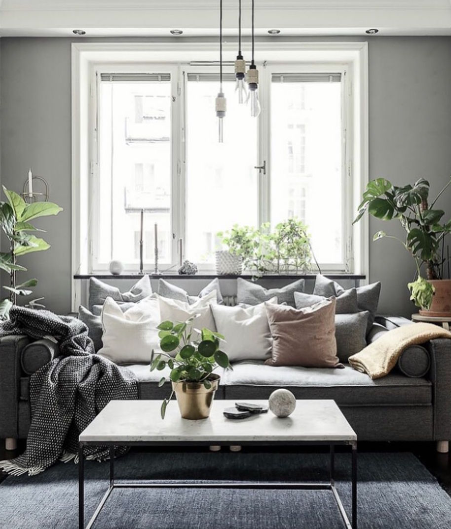 How To Style A Living Room With Grey Walls and Grey Furniture