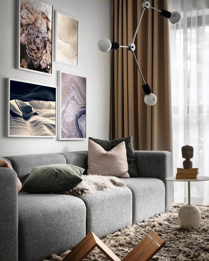light-grey-wall-with-grey-sofa