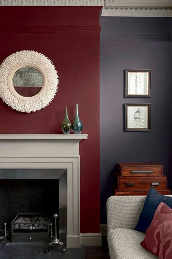 Grey And Burgundy Living Room Ideas | Decoholic