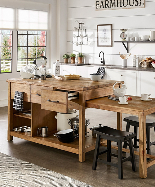 reclaimed-wood-country-kitchen-island