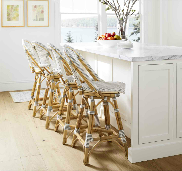 The French Bistro Chair By Serena, Serena And Lily Riviera Counter Stool Knock Off