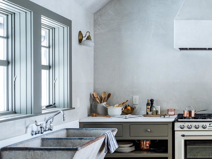 grey vintage kitchen design