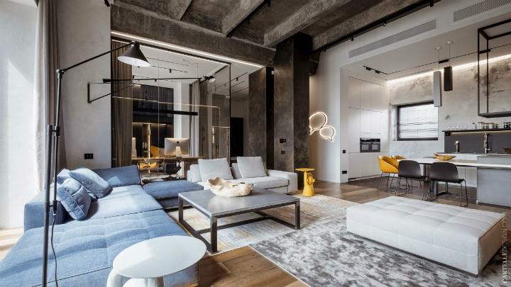 Contemporary Loft Style Apartment Decoholic - Loft Apartment Decorating Ideas Pictures