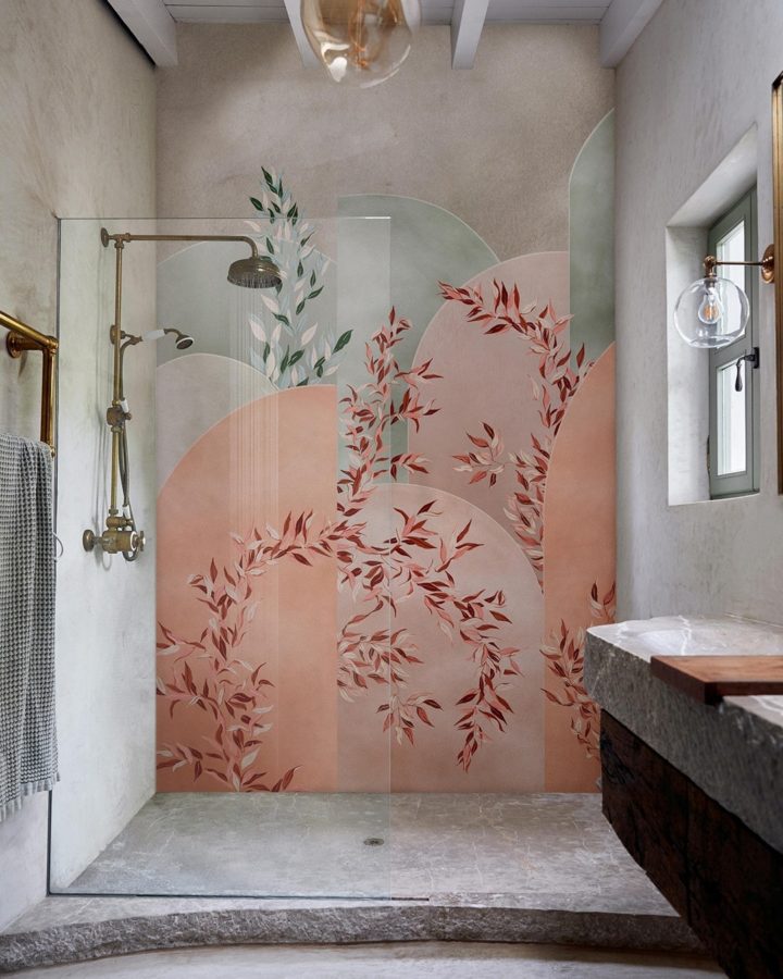 modern bathroom wallpaper