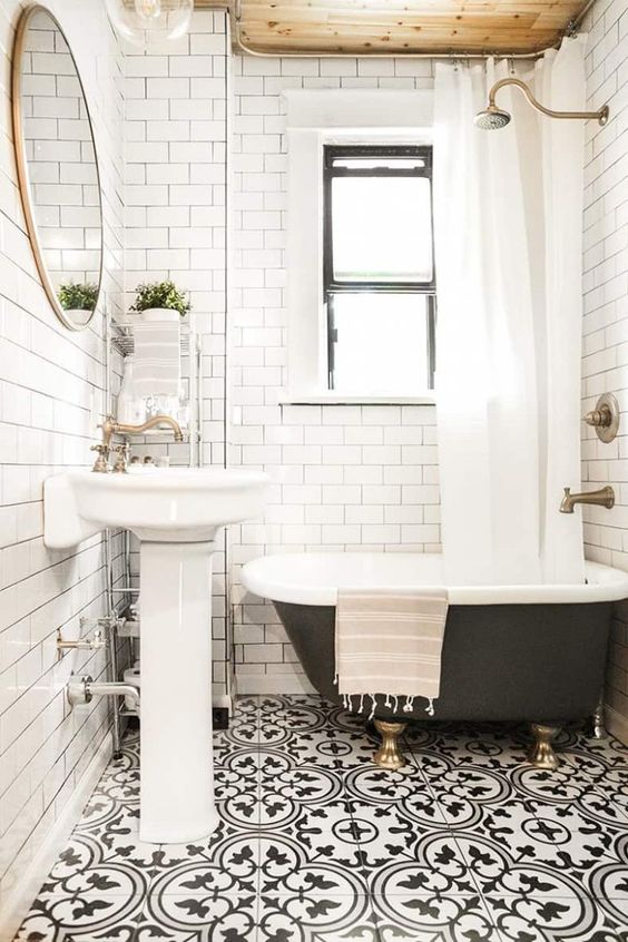 20 Best Bathroom Floor Tile Ideas, Wood Tile Bathroom Flooring Ideas