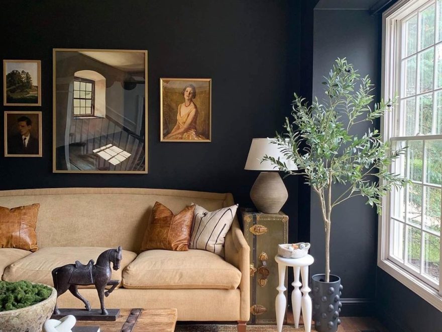 6 Best Dark Dramatic Living Room Ideas